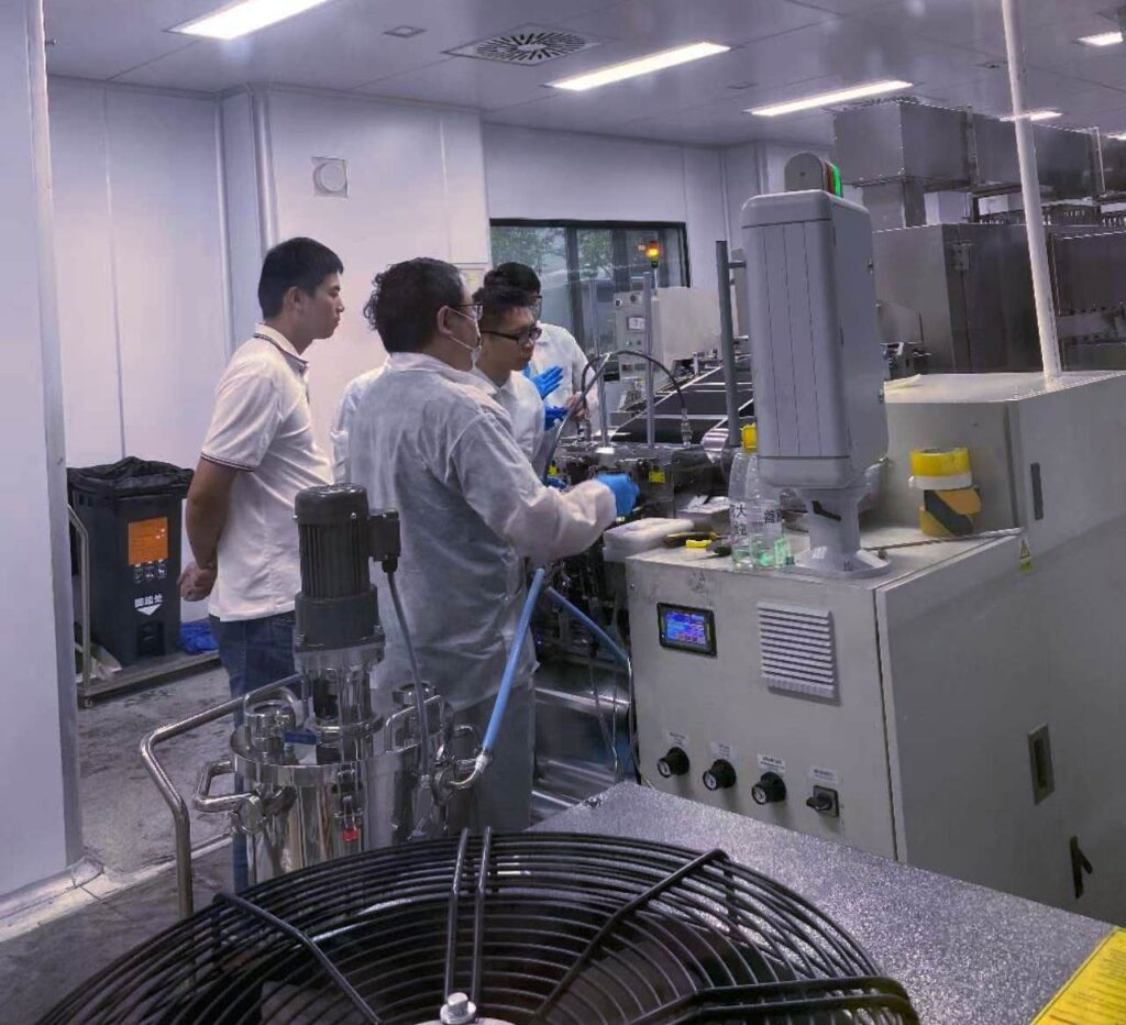 pilot production line for r&d of solid state battery materials